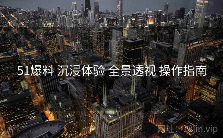 51爆料 沉浸体验 全景透视 操作指南