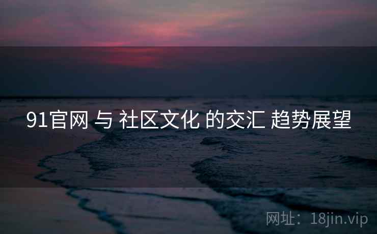 91官网 与 社区文化 的交汇 趋势展望