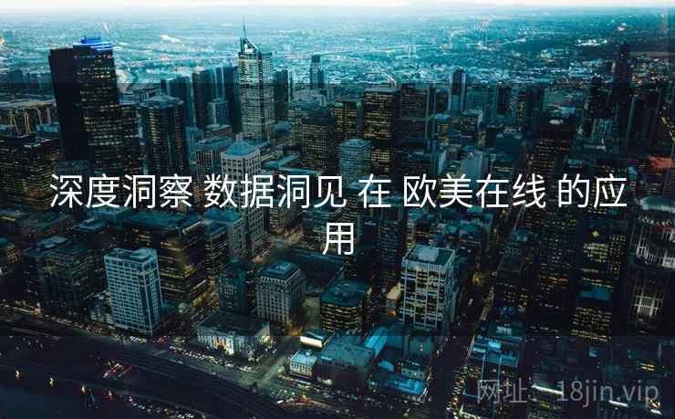 深度洞察 数据洞见 在 欧美在线 的应用