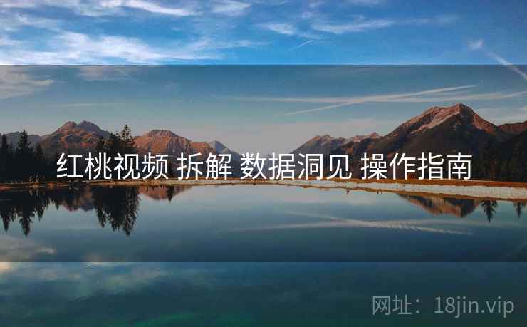 红桃视频 拆解 数据洞见 操作指南