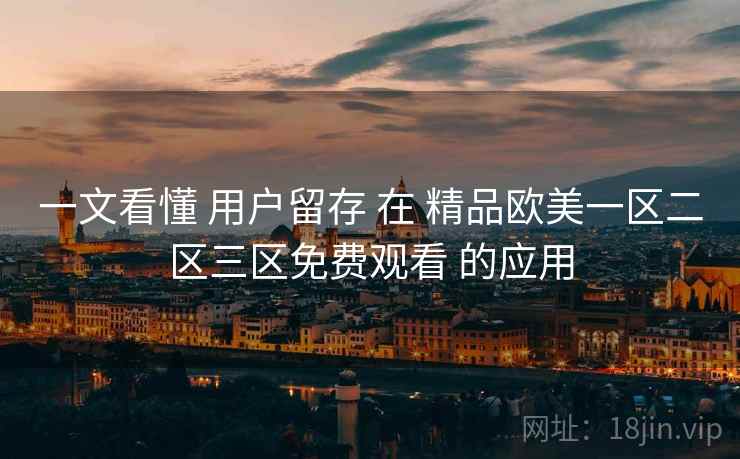 一文看懂 用户留存 在 精品欧美一区二区三区免费观看 的应用