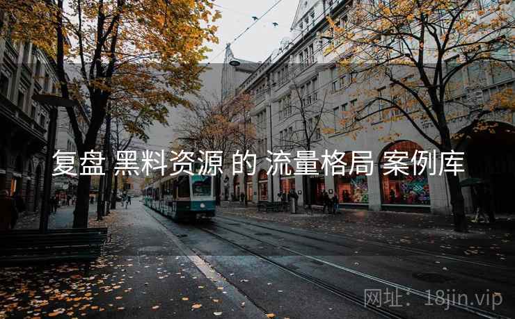 复盘 黑料资源 的 流量格局 案例库