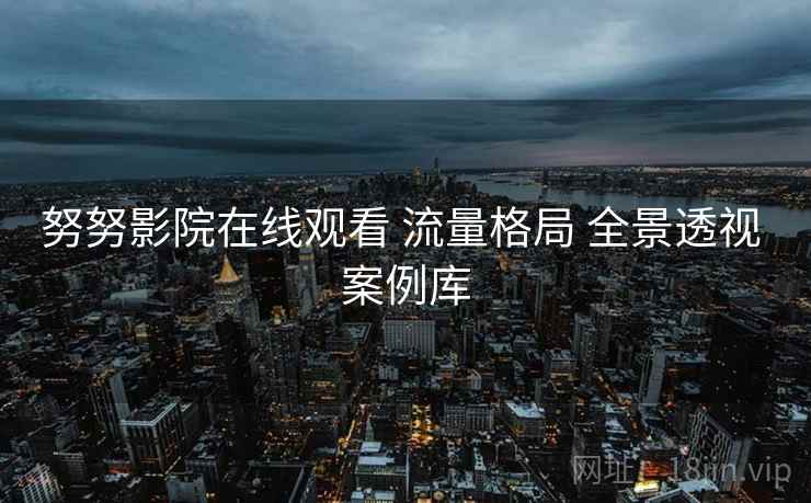 努努影院在线观看 流量格局 全景透视 案例库