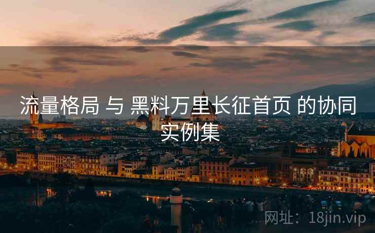 流量格局 与 黑料万里长征首页 的协同 实例集