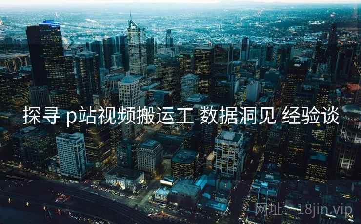 探寻 p站视频搬运工 数据洞见 经验谈