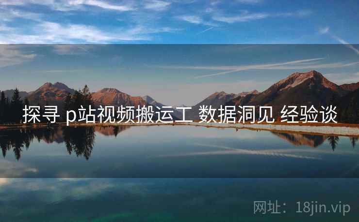 探寻 p站视频搬运工 数据洞见 经验谈